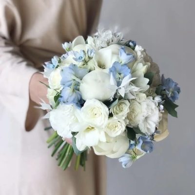 Bukiet ślubny ''Blue Elegance''