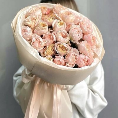 Bukiet róż „Peach Romance”
