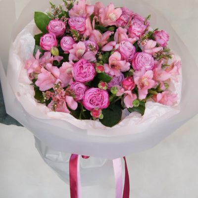 Bukiet róż „Pink Symphony”